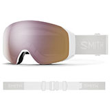 Smith 4D MAG S Goggles White Vapor with ChromaPop Everyday Rose Gold Mirror Lens available at Swiss Sports Haus 604-922-9107.