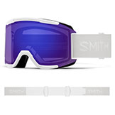 Smith Squad Goggles White Vapor with Chromapop Everyday Violet Mirror Lens available at Swiss Sports Haus 604-922-9107.