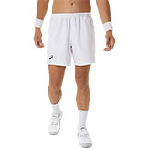Asics Men's Court 7 Inch Short available at Swiss Sports Haus 604-922-9107.