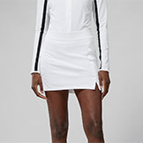 J.Lindeberg Women's Amelie Mid Golf Skirt available at Swiss Sports Haus 604-922-9107.