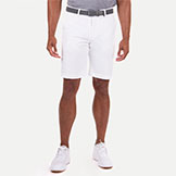 Kjus Men's Ike Golf Shorts White available at Swiss Sports Haus 604-922-9107.