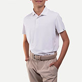 Kjus Boys Golf Polo Self Collar available at Swiss Sports Haus 604-922-9107.