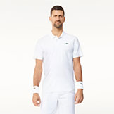 Lacoste Men's Tennis X Novak Djokovic Ultra Dry Polo available at Swiss Sports Haus 604-922-9107.
