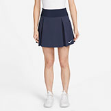 Nike Women's Advantage Dri-Fit Pleated Skirt Navy available at Swiss Sports Haus 604-922-9107.