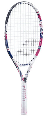 Babolat B Flyer 23 Jr Tennis Racket Strung available at Swiss Sports Haus 604-922-9107.